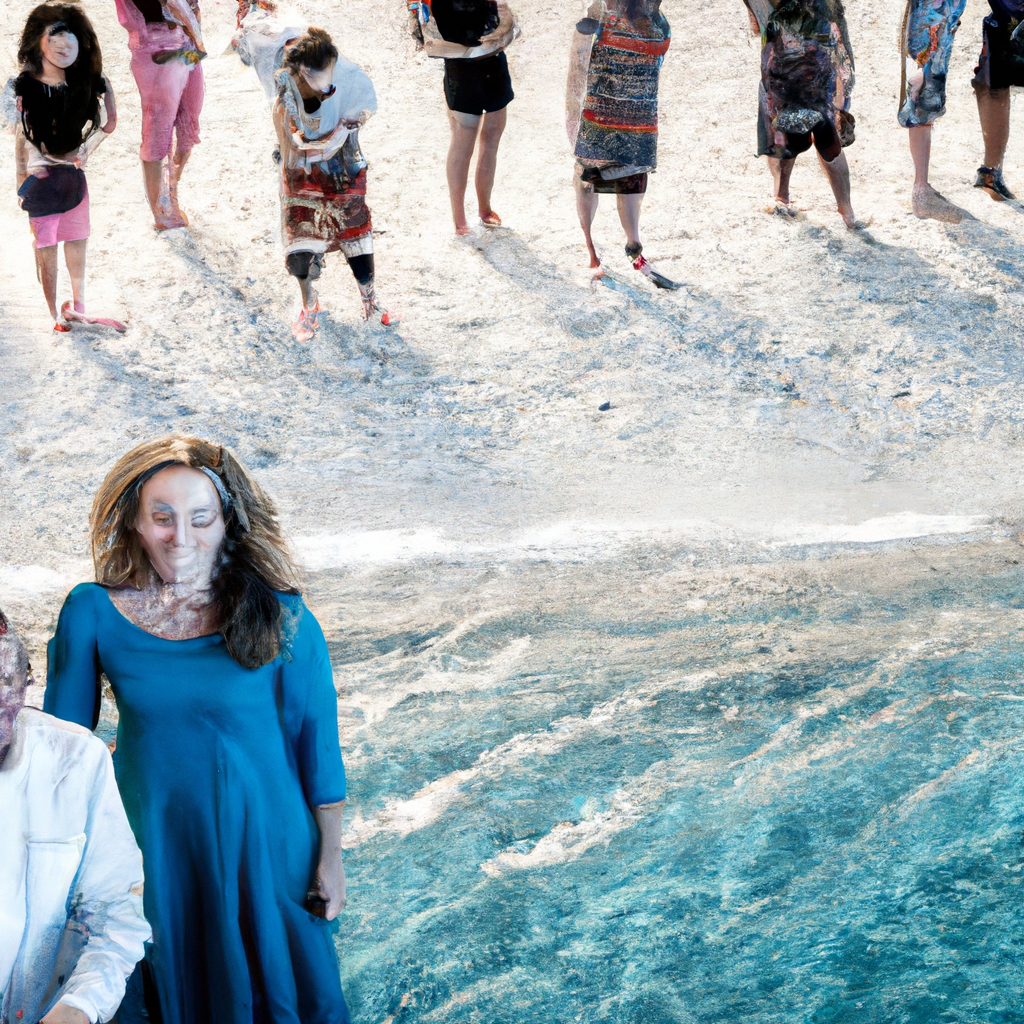 Lagons turquoise et sable blanc des îles françaises, vue drone minimaliste