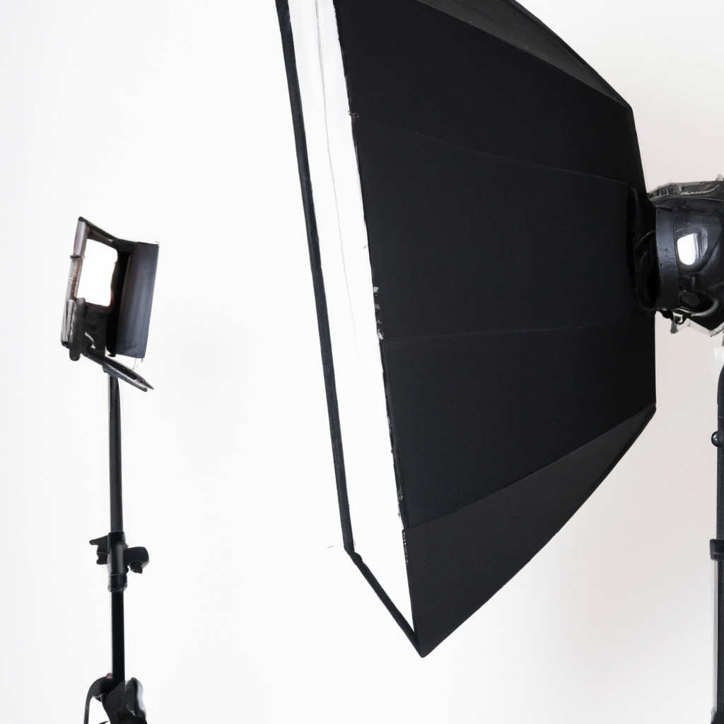 Studio photo minimaliste avec fond blanc et lumière douce